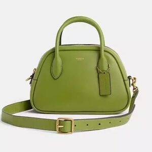 NWT Coach Dark Lime Borough Bag